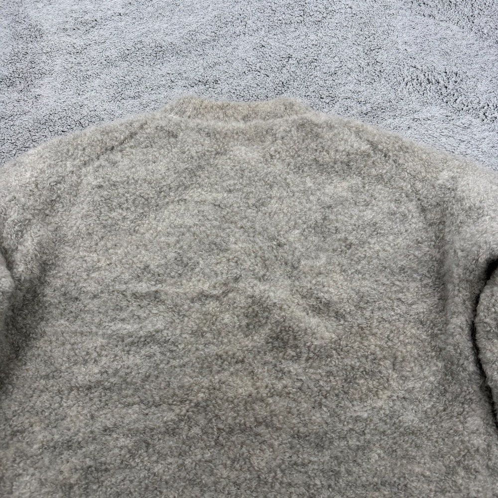 COS Sweater Women Medium Beige Cropped Boxy Oversized Mohair Wool Blend Pullover - Picture 9 of 12